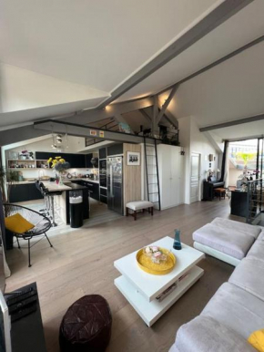 Superbe loft climatisé à Suresnes avec terrasse